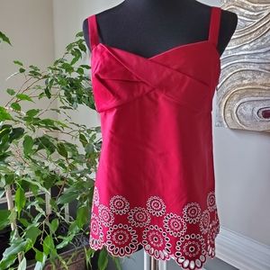 Ann Taylor Loft Red Top
